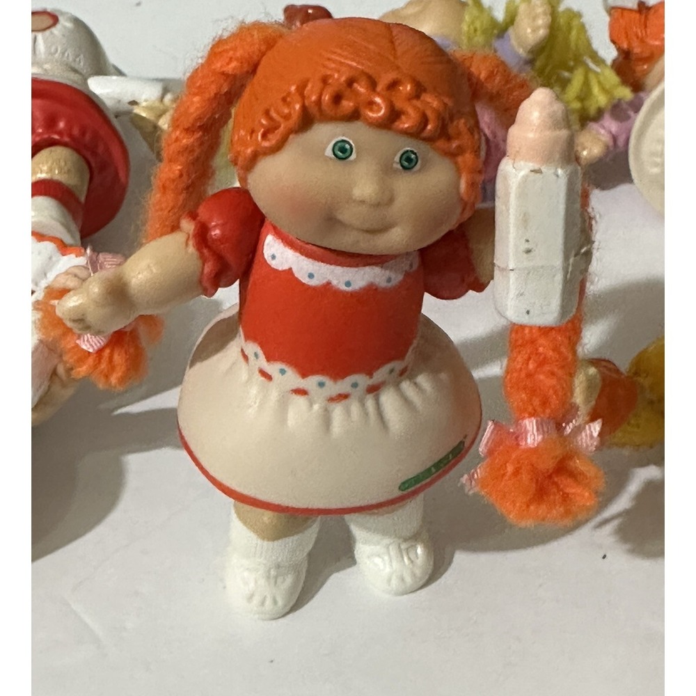 Vintage 1984 Cabbage Patch Kids Mini Dolls OOA Lot of 6 Rare 3" PVC - Picture 6 of 9